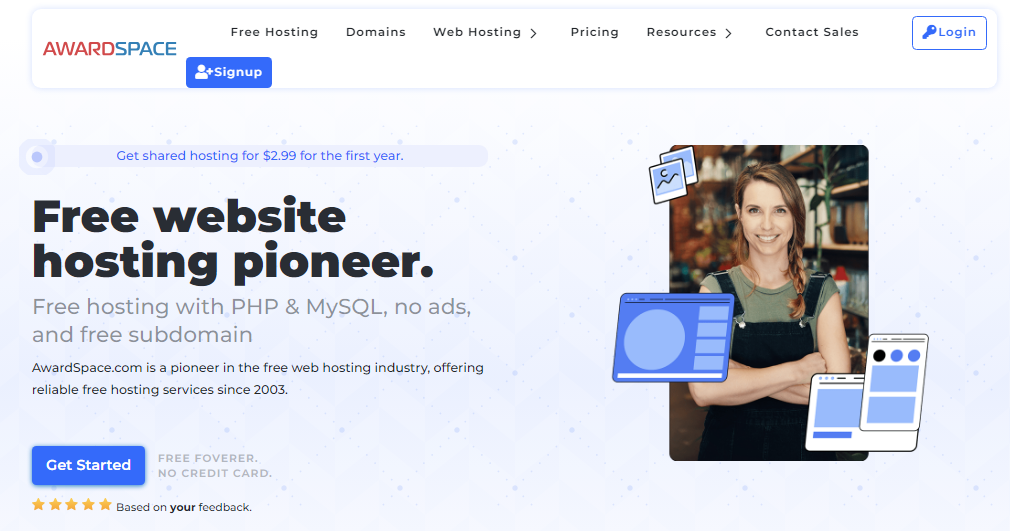 awardspace web hosting