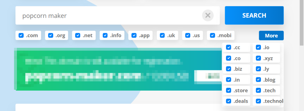 choose tld extension