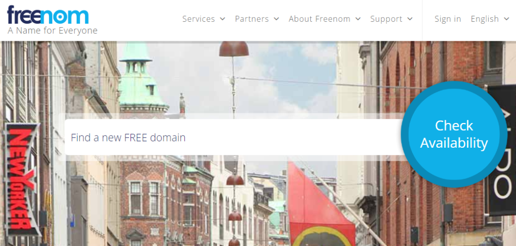 freenom is one of the best Free Domain Name Registrars